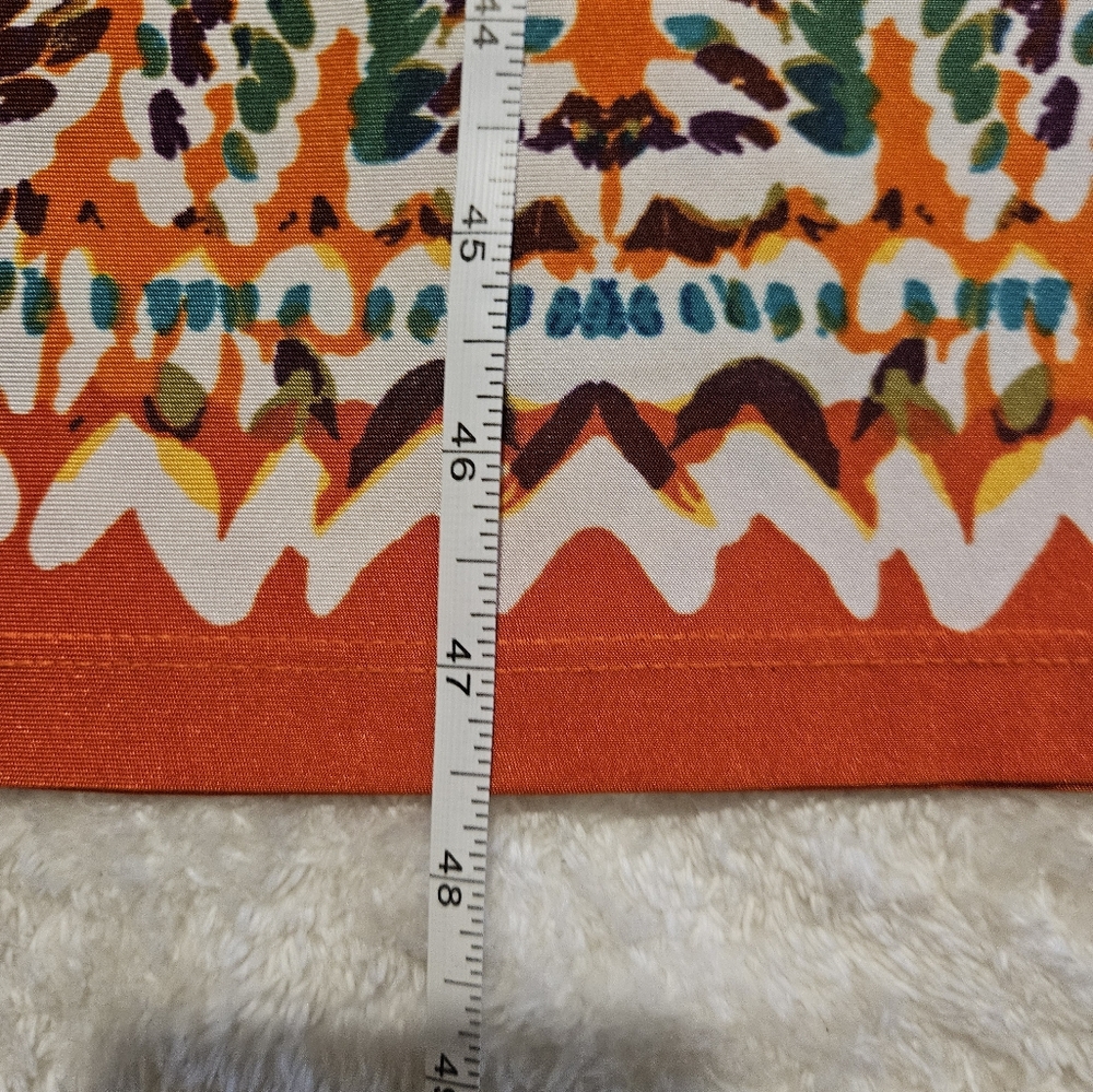 NEW Orange Maxi Dress Size XS Bohemian Strapless Resortwear Colorful Vacation - Picture 11 of 13